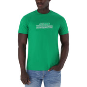 LUCCA GREEN CREW NECK LOGO TEE