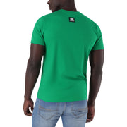 LUCCA GREEN CREW NECK LOGO TEE