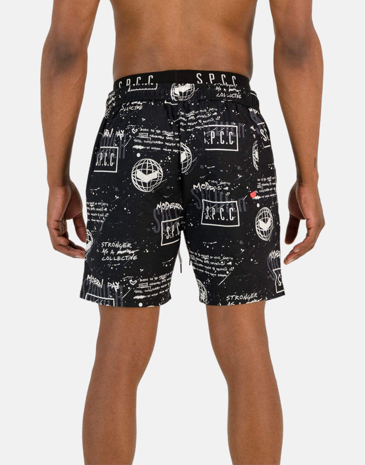 SPCC Kepler Black Pool Shorts