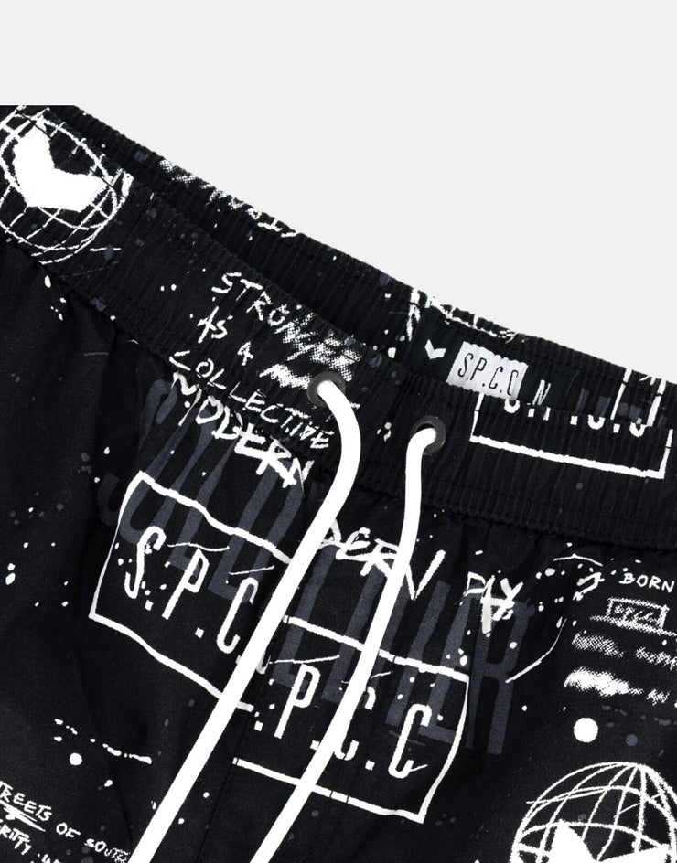 SPCC Kepler Black Pool Shorts