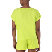 HANNAH BOXY LOGO TEE CITRONELLA