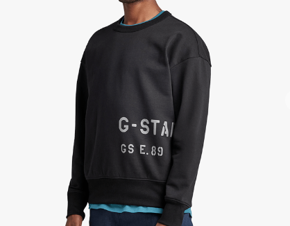 G-Star Graphic Oversized Black Sweat