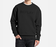 Replay Centred Logo Sweatshirt Black