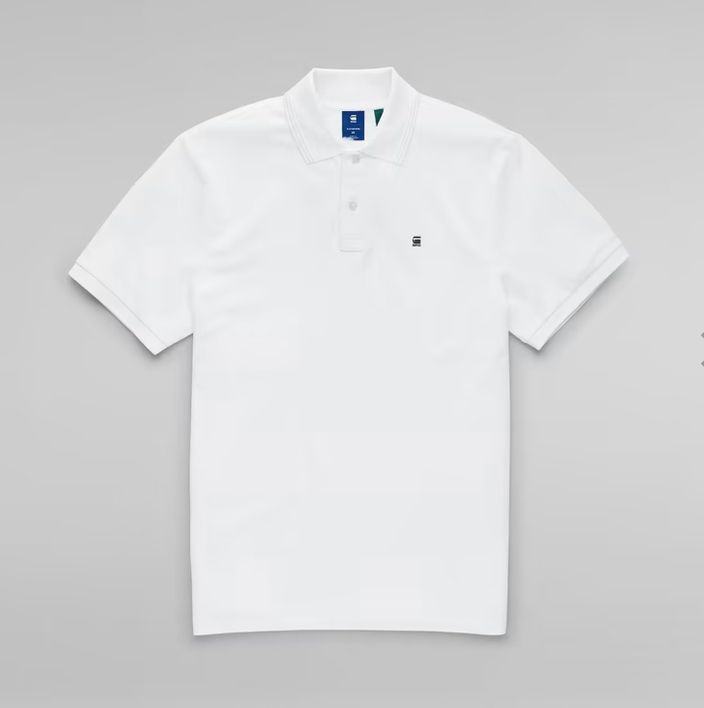 G-Star Raw White Dunda Polo Shirt