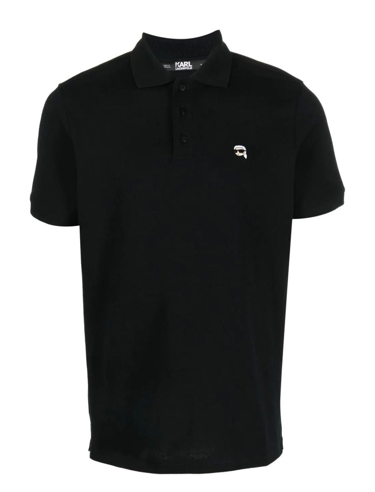 Karl Lagerfeld Ikonik 2.0 embroidered polo shirt