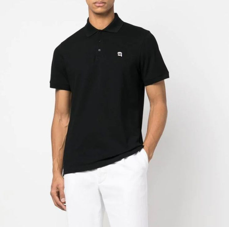 Karl Lagerfeld Ikonik 2.0 embroidered polo shirt