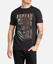 Replay Out Of Hell Print T-Shirt