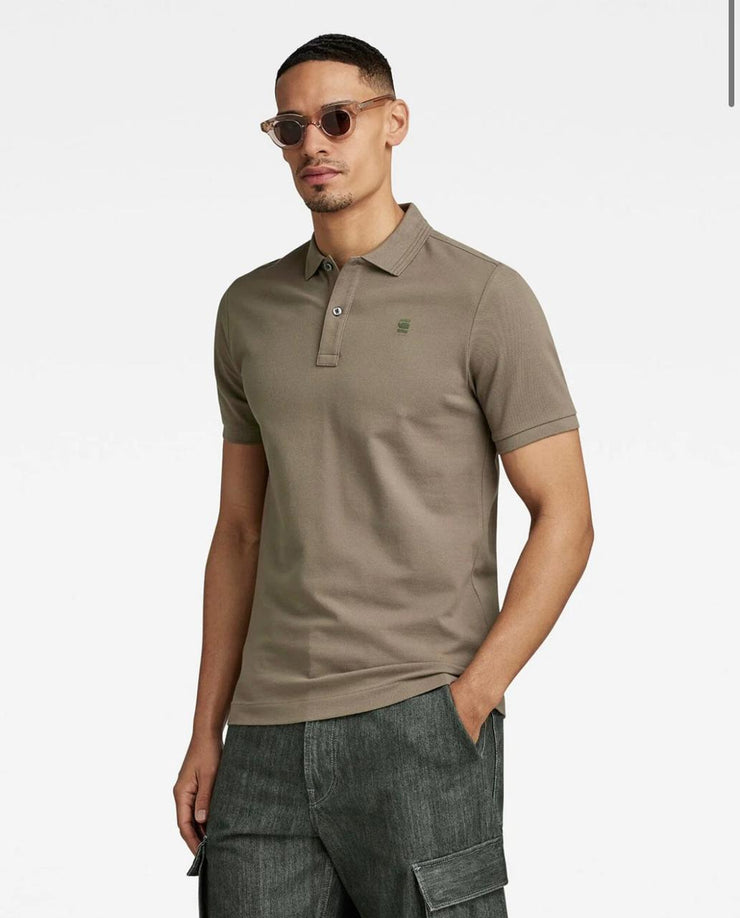 Dunda slim polo short sleeve premium stretch - turf