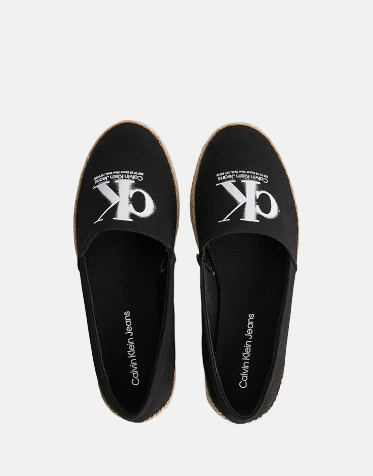 Calvin Klein Espadrille Mono Seasonal Black